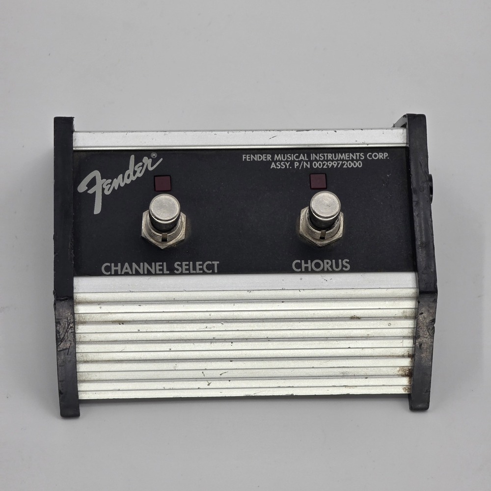 Vintage Fender 2-Button Channel/Chorus Footswitch For Guitar Amplifier Tested